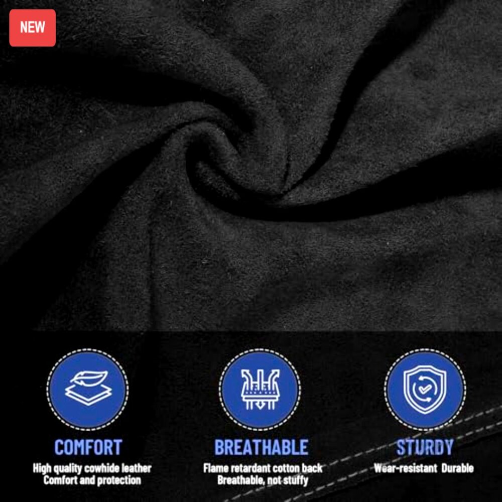 Flame Resistant Welding Jacket Split Leather Slee… - image 4